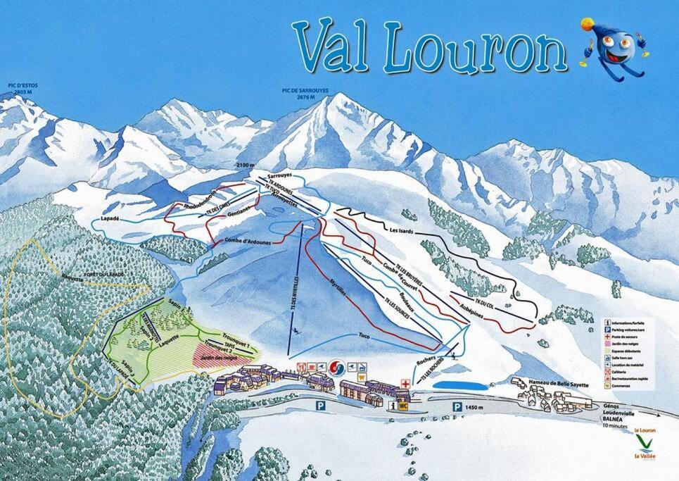 Appart 4-6 Pers Au Pied Des Pistes - Val Louron Genos Экстерьер фото